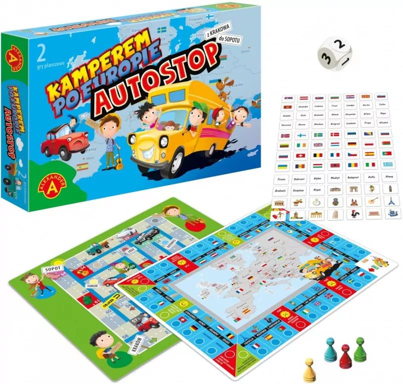 Gra 2w1. Kamperem po Europie. Autostop - tantis.pl