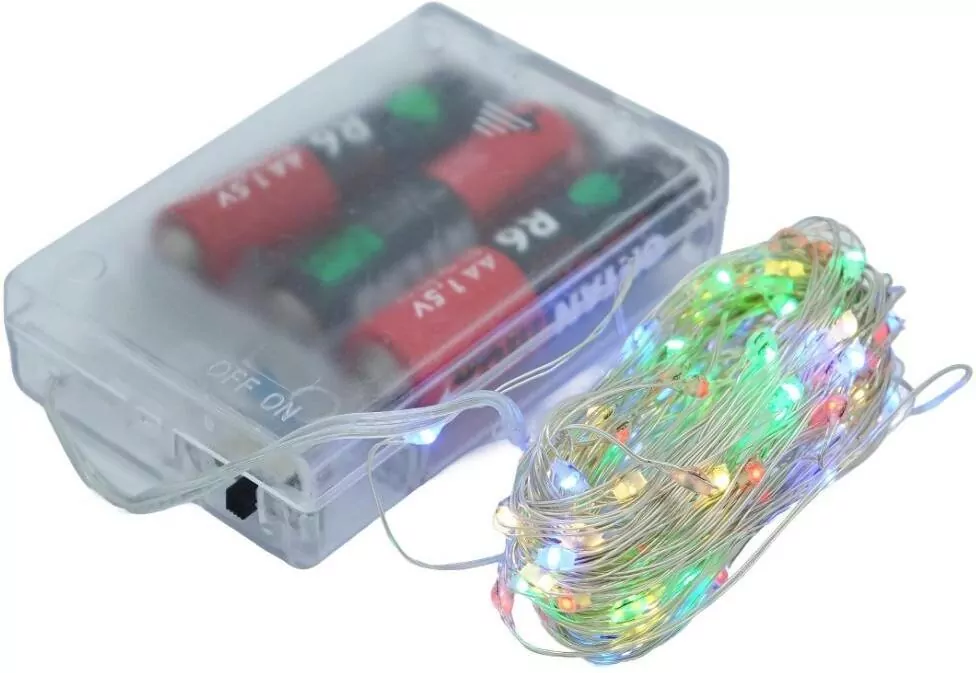 Łańcuch świetlny LED kolorowy 10m - tantis.pl