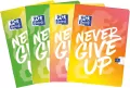 Zeszyt Never Give Up. A4/60K kratka. 5 sztuk - tantis.pl