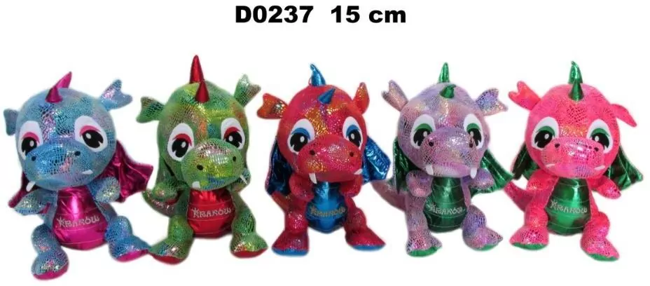 Smok Kraków błyszczący 15cm MIX - tantis.pl