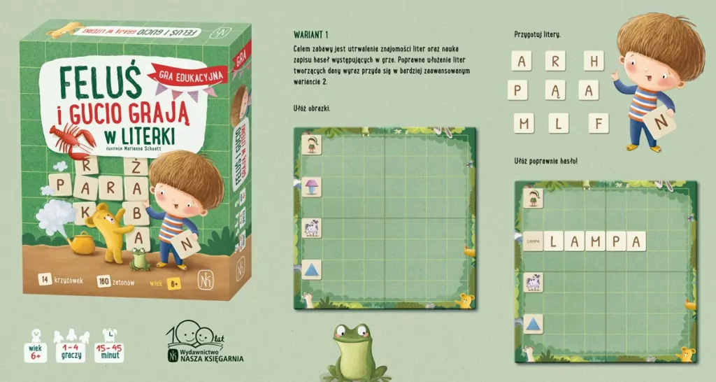 Feluś i Gucio grają w literki - tantis.pl