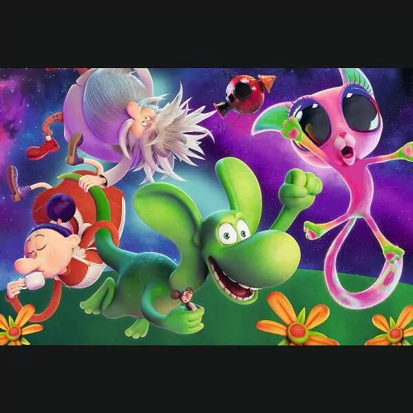 Puzzle 100 Smok Diplodok i przyjaciele TREFL - tantis.pl