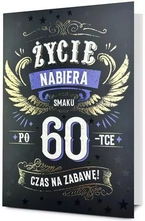 Karnet B6 Urodziny 60 - tantis.pl
