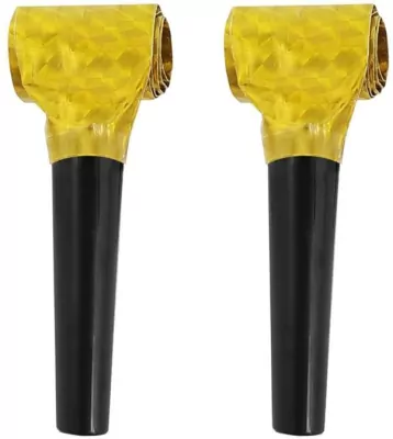 Trąbki holograficzne złote