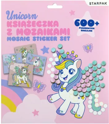 Zestaw kreatywny Książeczka z mozaikami Unicorn