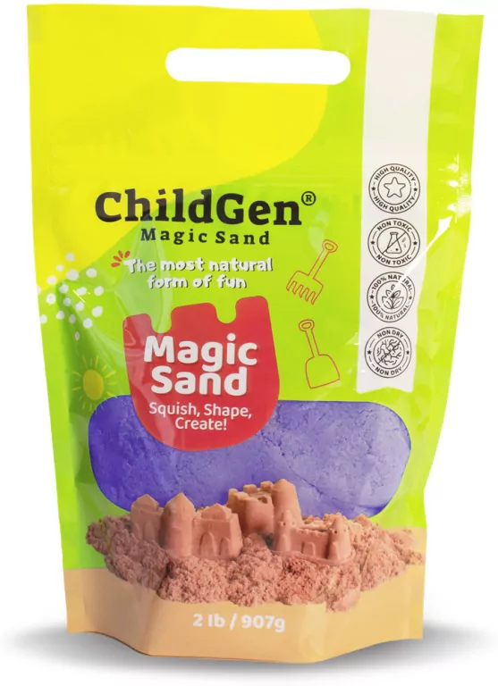 Piasek kinetyczny naturalny fioletowy 907g - tantis.pl