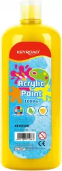 Farba akrylowa KEYROAD butelka 1000ml żółta