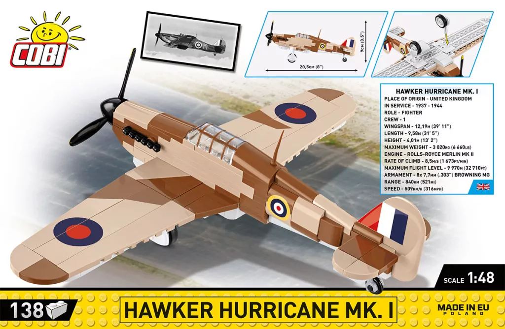 HC WWII Hawker Hurricane Mk. I - tantis.pl