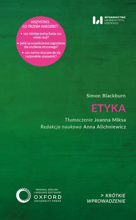 Etyka. Krótkie Wprowadzenie 55 - tantis.pl