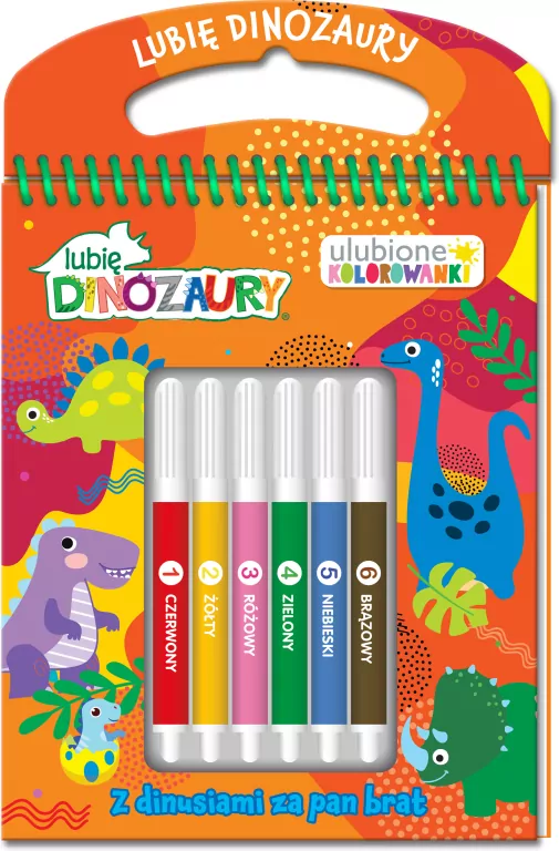 Lubię Dinozaury. Ulubione kolorowanki 2 - tantis.pl