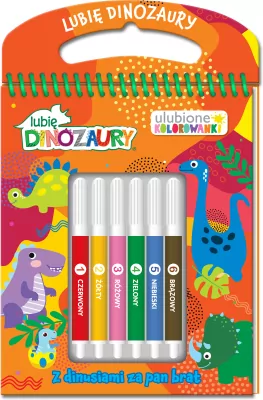 Lubię Dinozaury. Ulubione kolorowanki 2