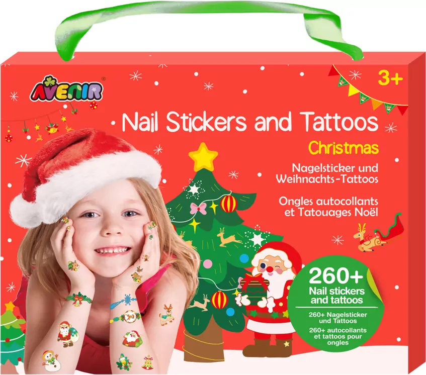 Naklejki na paznokcie i tatuaże. Christmas - tantis.pl