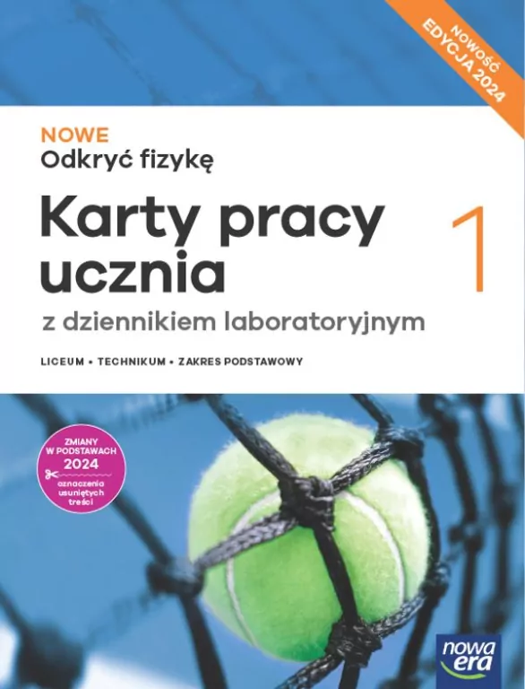 NOWE Odkryć fizykę 1. Karty pracy ucznia z dziennikiem laboratoryjnym. Liceum i technikum. Zakres podstawowy - tantis.pl