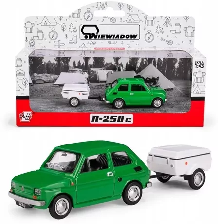 Fiat 126p + przyczepa Niewiadów Krótka zielony - tantis.pl