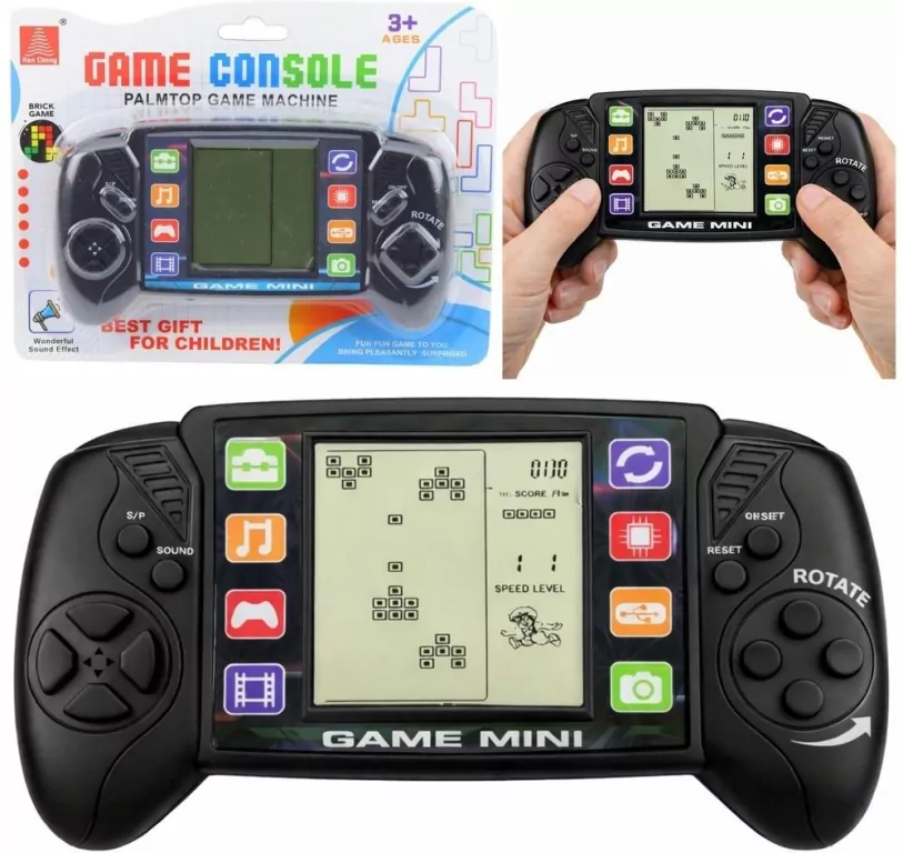 Gra elektroniczna konsola tetris czarna - tantis.pl