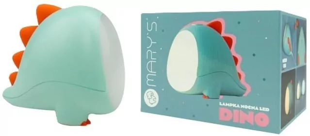 Lampka nocna LED dino zielony - tantis.pl