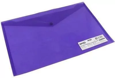 Teczka koperta A4 na zatrzask PP fioletowa - tantis.pl