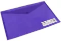 Teczka koperta A4 na zatrzask PP fioletowa - tantis.pl