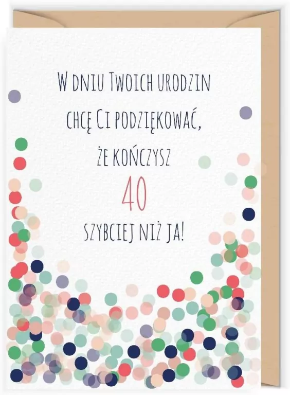 Karnet Urodziny 40 - tantis.pl