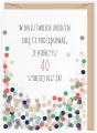Karnet Urodziny 40 - tantis.pl