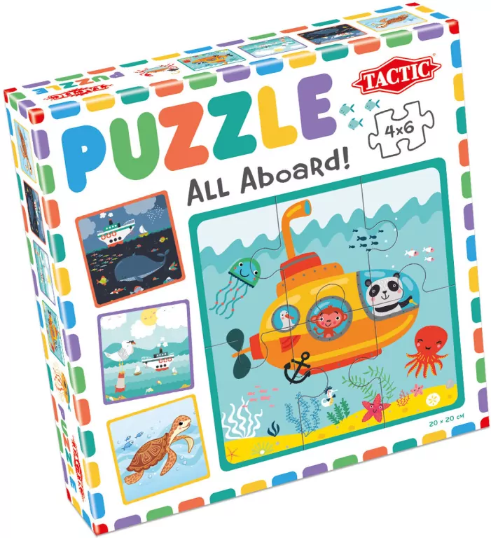 Moje pierwsze puzzle 4x6. Wszyscy na pokład! - tantis.pl