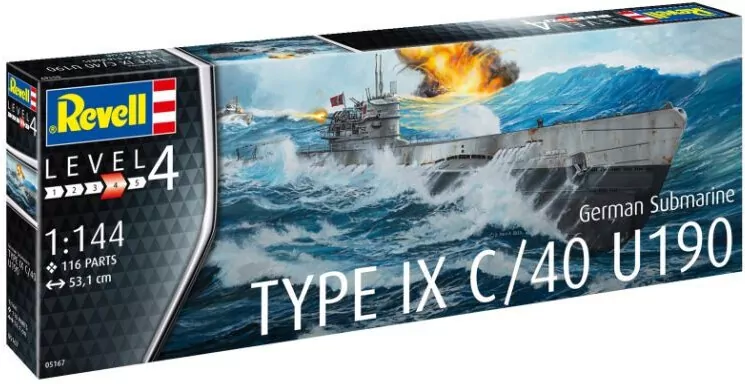German Submarine Type IX C/40 U190 - tantis.pl