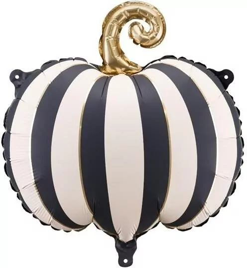 Balon foliowy Dynia w paski 39x38cm - tantis.pl