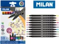 Flamastry Bicolor 10 szt-20 kolorów MILAN - tantis.pl