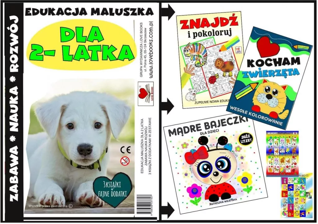 Edukacja maluszka - zestaw książek dla 2 latka - tantis.pl