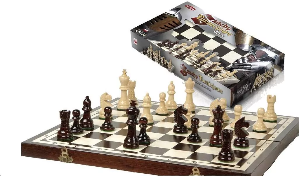 Szachy turniejowe duże 43 cm - tantis.pl