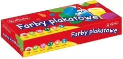 Farby plakatowe szkolne 10 kolorów