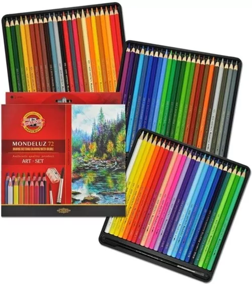 Kredki Mondeluz 72 kolory + pędzel - tantis.pl