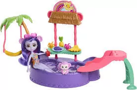 Enchantimals.Tropikalny basen + Lalka małpka HTW73 - tantis.pl