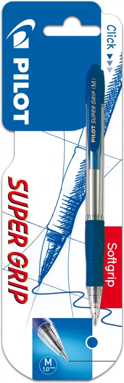 Długopis. Super Grip. Niebieski 1.0 - tantis.pl