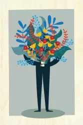 Drewniana kartka Ślubna