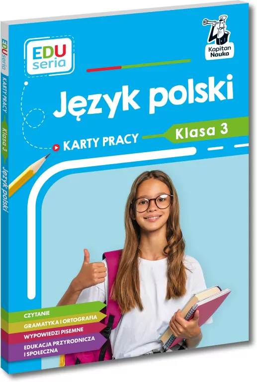 Język polski. Karty pracy. Klasa 3. Kapitan Nauka. EDUseria - tantis.pl