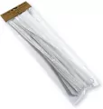 Druciki kreatywne 300x6mm białe 30szt - tantis.pl