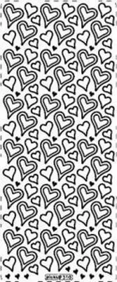 Stiker ażurowy 310 10x23cm złoty - tantis.pl