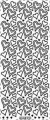Stiker ażurowy 310 10x23cm złoty - tantis.pl