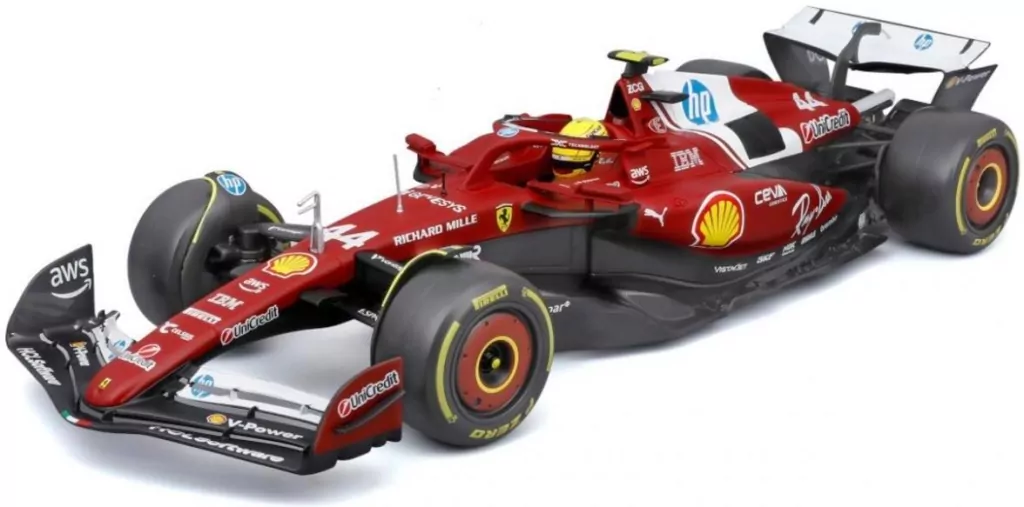 Ferrari Formula With Helmet & Plastic Stand SF-25 - tantis.pl
