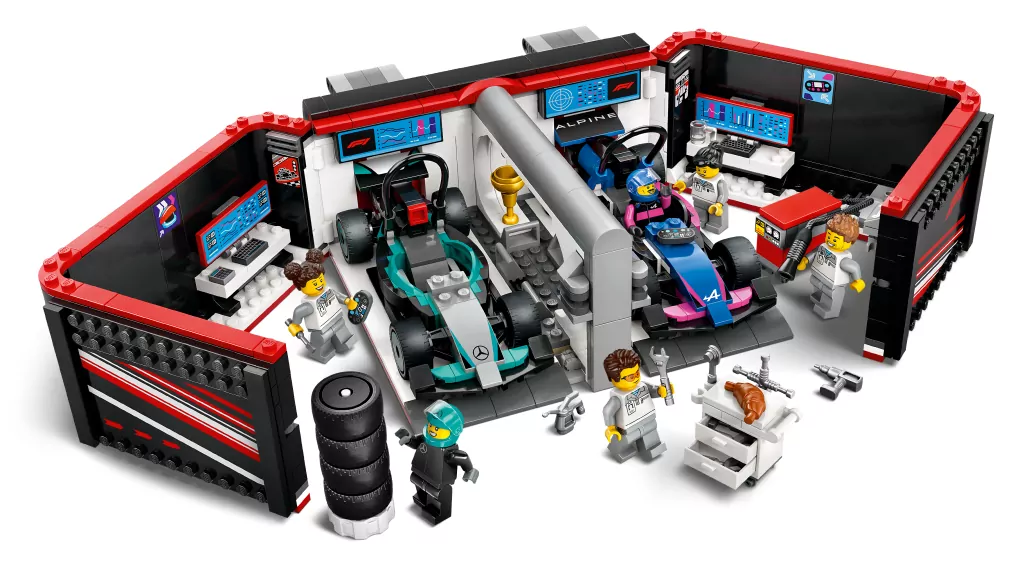 LEGO® City. F1® Garaż i bolidy Mercedes-AMG i Alpine 60444 - tantis.pl