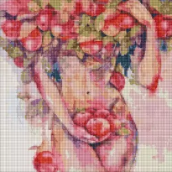 Diamentowa mozaika. Jabłkowa pokusa 40x40cm