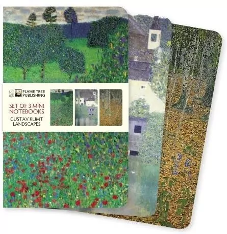 Zestaw 3 notatników Gustav Klimt Krajobrazy - tantis.pl