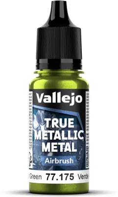 Vallejo: 77.175 - True Metallic Metal - Airbrush - Amber Green (18 ml)