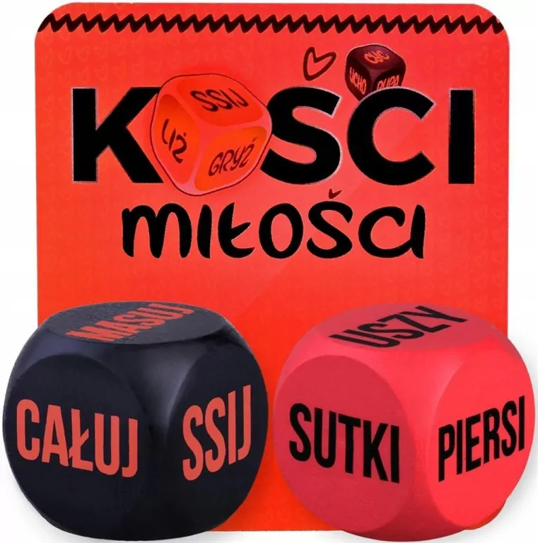 Kości Kamasutra Super Chłopaka (czerwono-czarne) - tantis.pl
