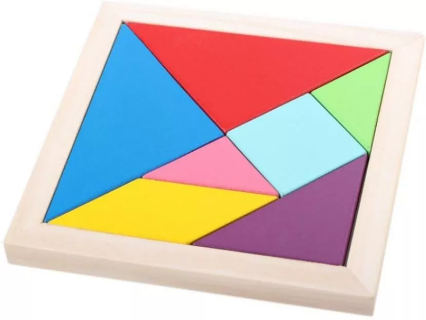 Układanka drewniana. Tangram - tantis.pl