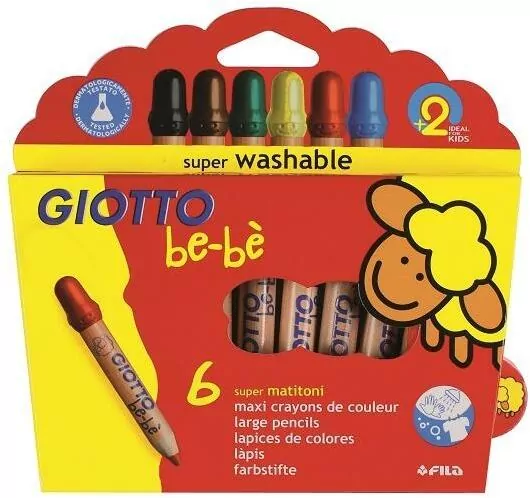 Kredki grube. Bebe 6 kolorów - tantis.pl