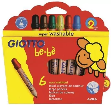 Kredki grube. Bebe 6 kolorów