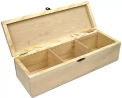 Pudełko drewniane z zamkiem 30x10x8cm