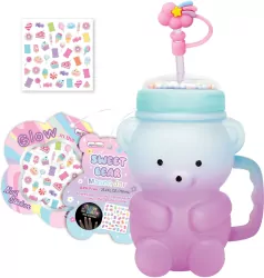 Kubek z uchem i słomką Miś 750ml